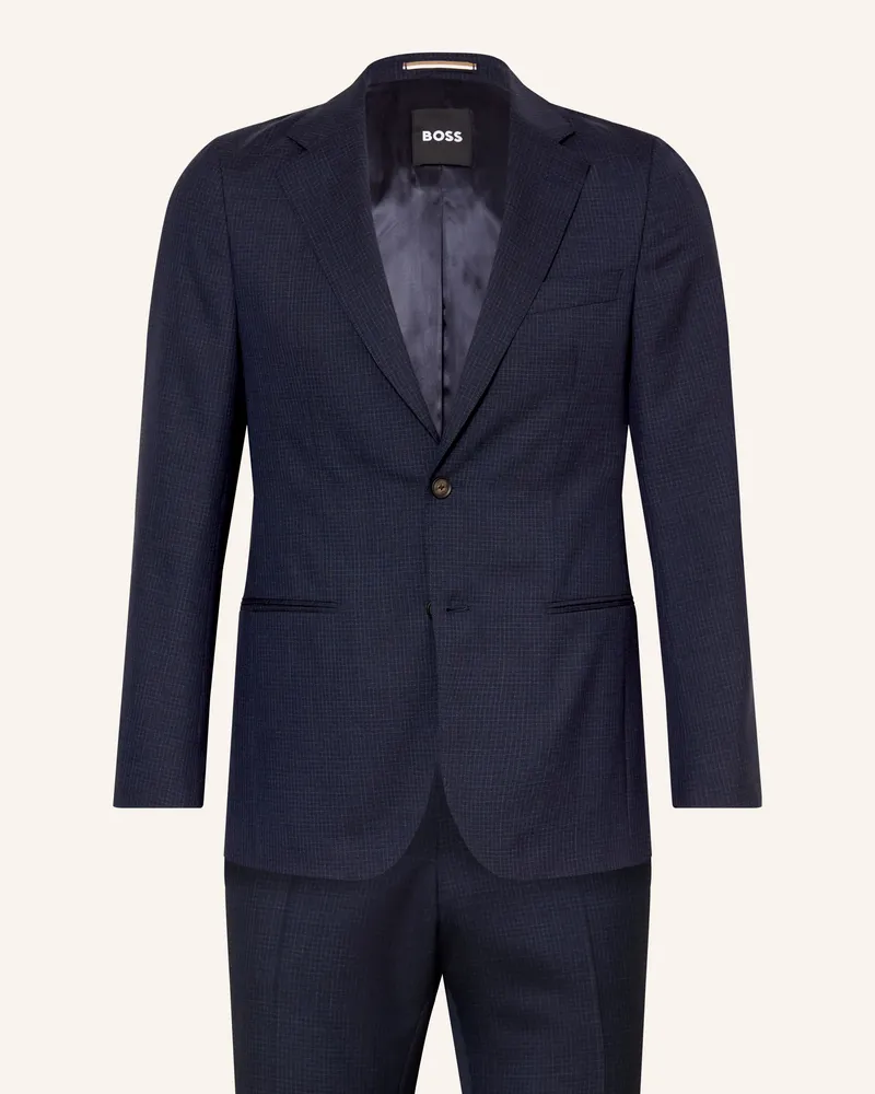 HUGO BOSS Anzug Huge Slim Fit blau Dunkelblau