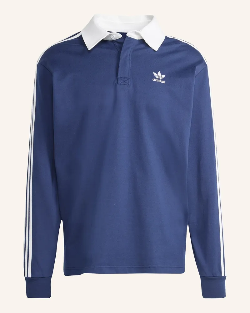 adidas ADICOLOR RUGBY POLOSHIRT Blau