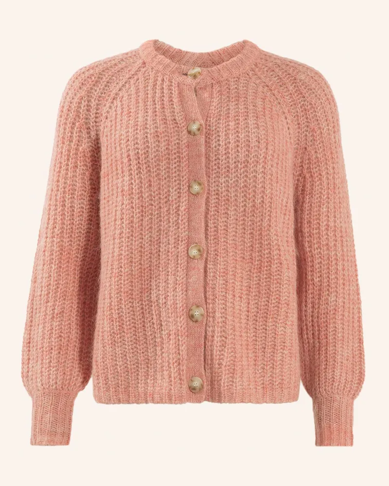 ADLYSH Jacke SOFT CARDIGAN MIT MOHAIR Rosa