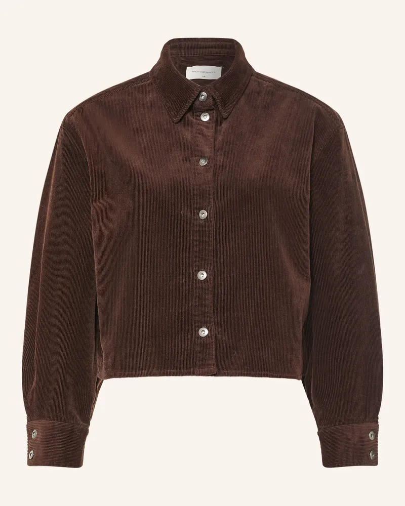 MOSS COPENHAGEN Cord-Overshirt Mschfilippa braun Dunkelbraun