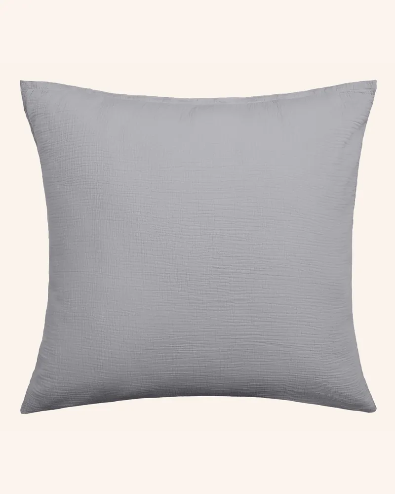 ROYFORT Kissenbezug Musselin grau Hellgrau