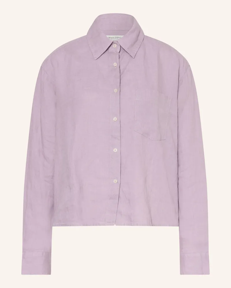 Marc O'Polo Hemdbluse Aus Leinen lila Helllila