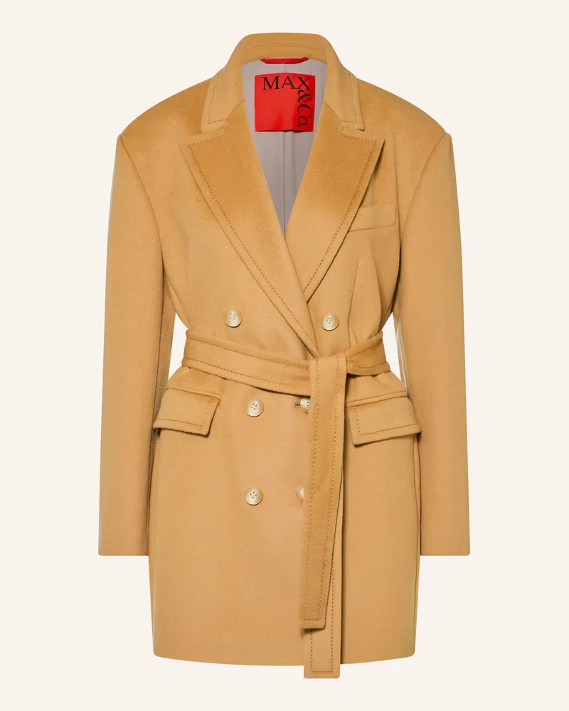MAX&Co. Wollmantel Maestro braun Camel