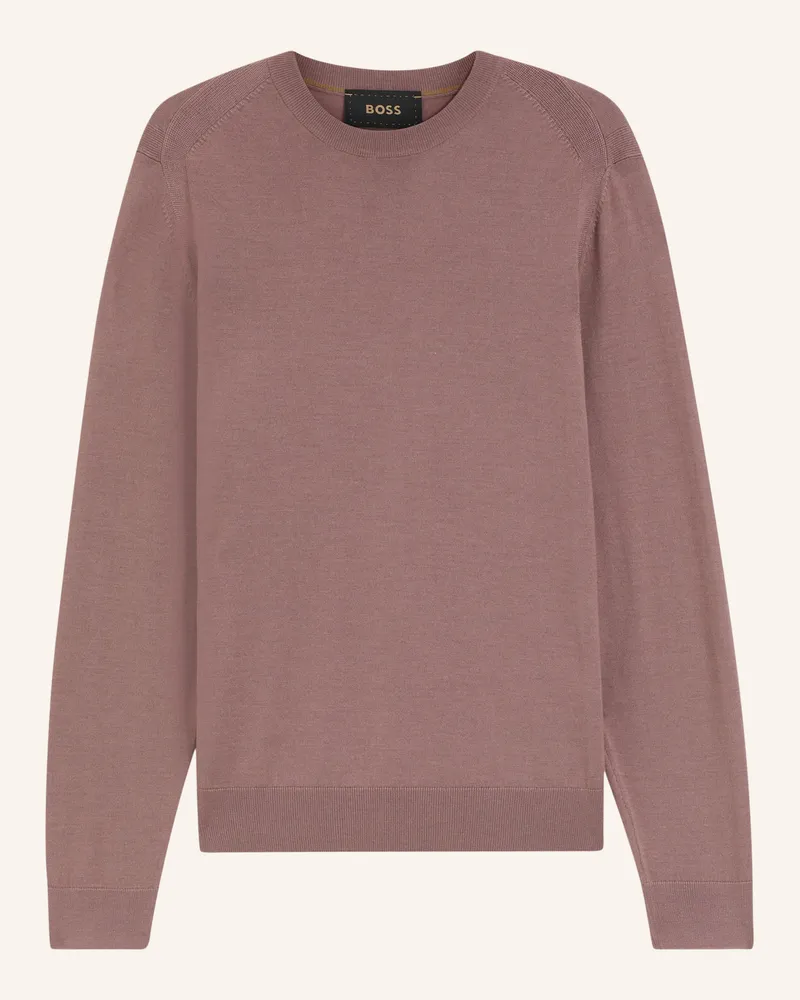 HUGO BOSS Pullover Overo Regular Fit braun Hellbraun