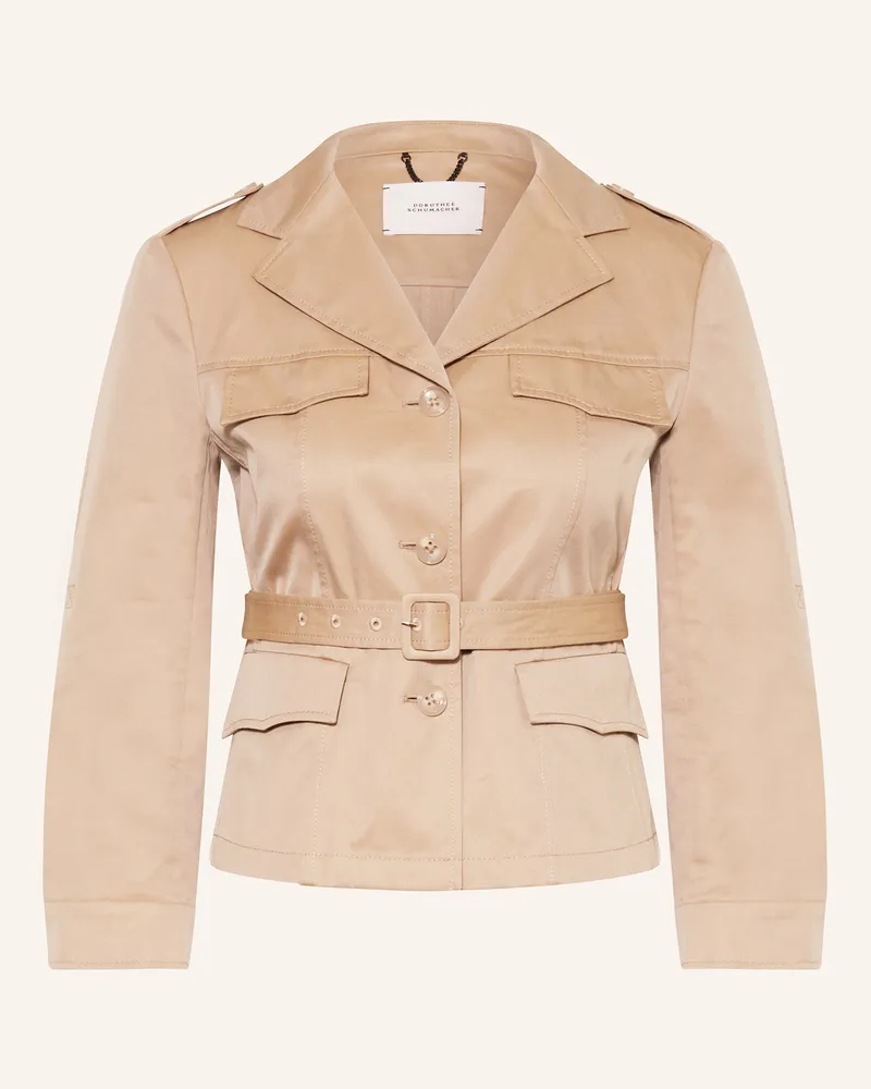 Dorothee Schumacher Jacke Luxury Layer beige Camel