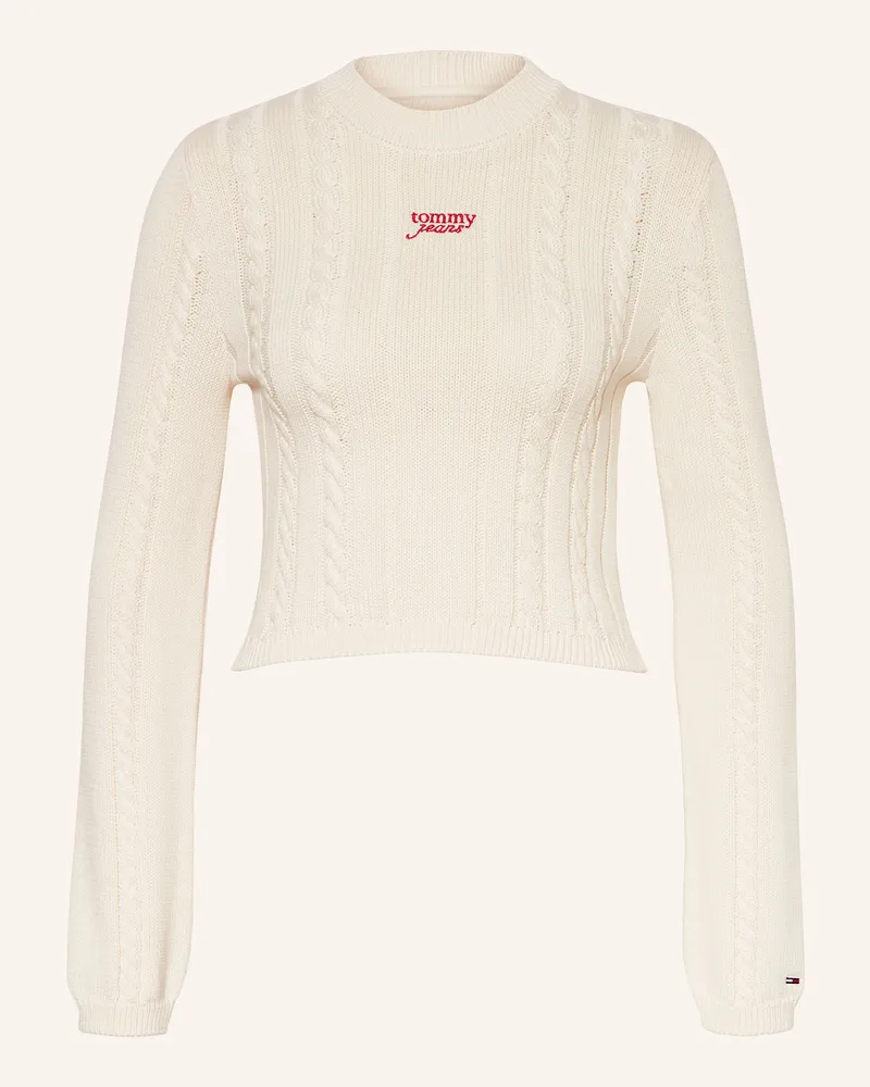 Tommy Hilfiger Cropped-Pullover Creme