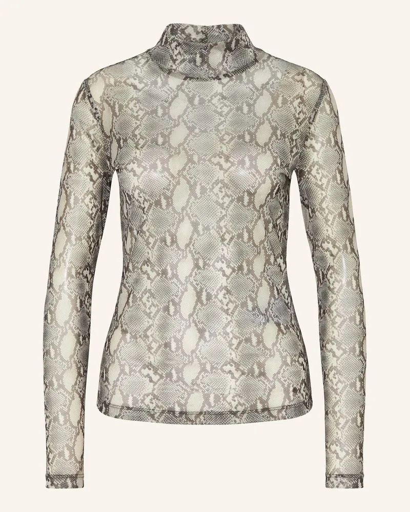 Riani Longsleeve aus Mesh Grau