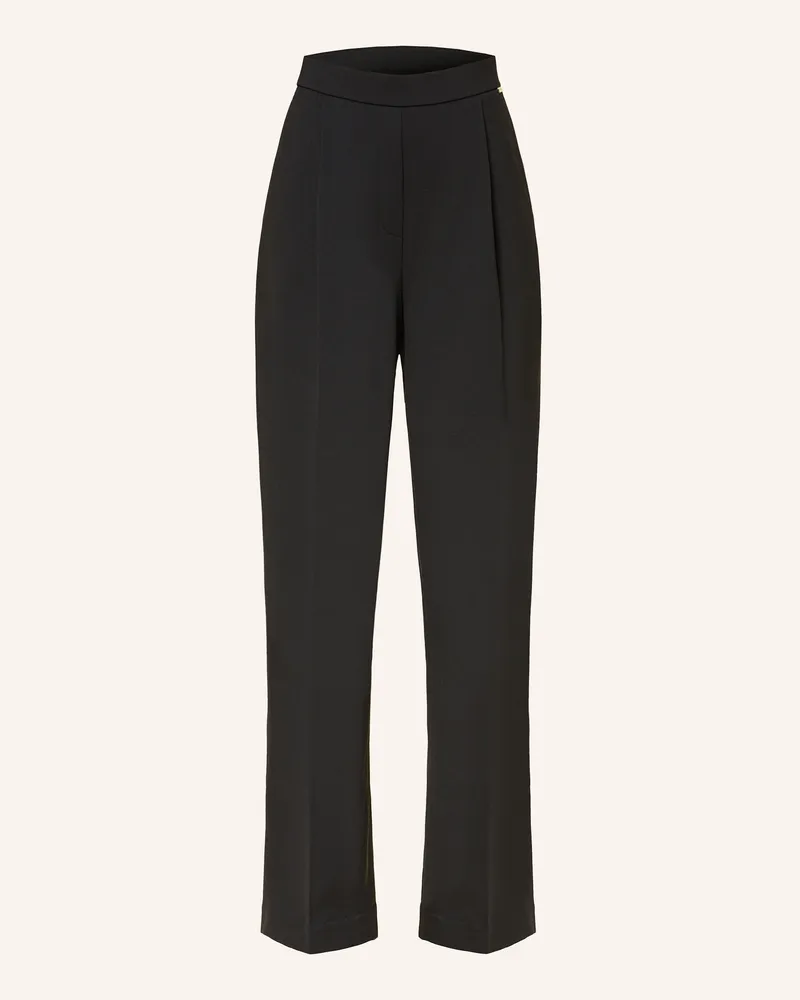 Calvin Klein Marlenehose aus Jersey Schwarz