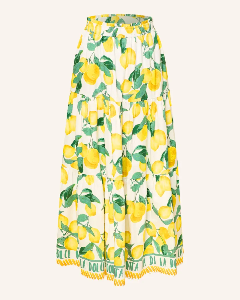 Mrs & HUGS Rock mit Volants Weiss