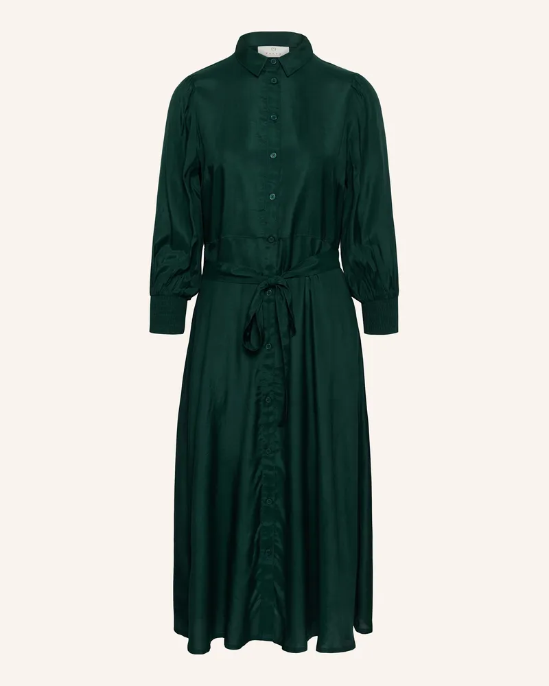Kaffe Midikleid Kaemine Oline gruen Grün