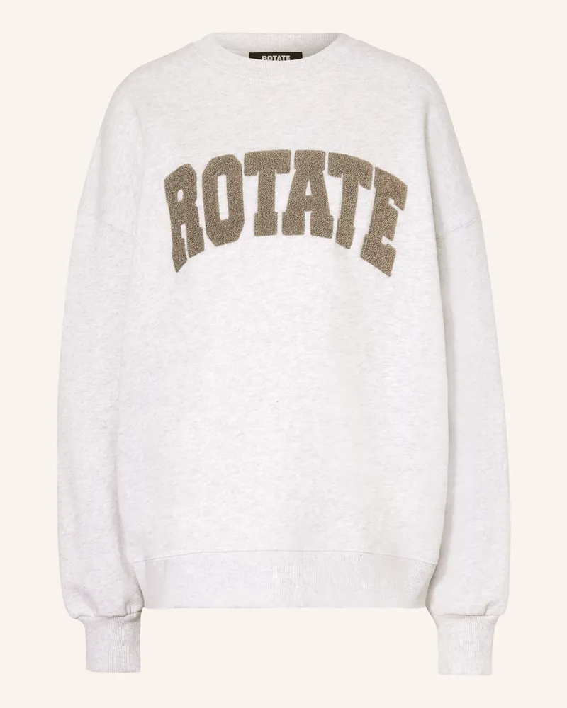 ROTATE Birger Christensen Oversized-Sweatshirt grau Hellgrau