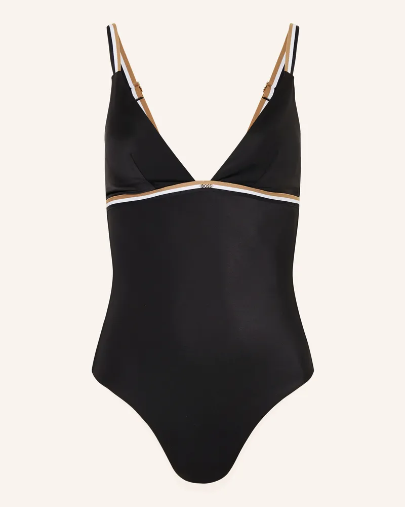 HUGO BOSS Badeanzug ICONIC Schwarz
