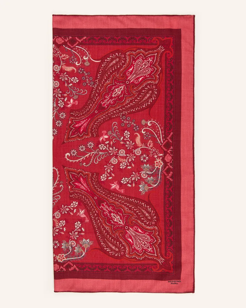 Max Mara Tuch Tauro gruen Rot