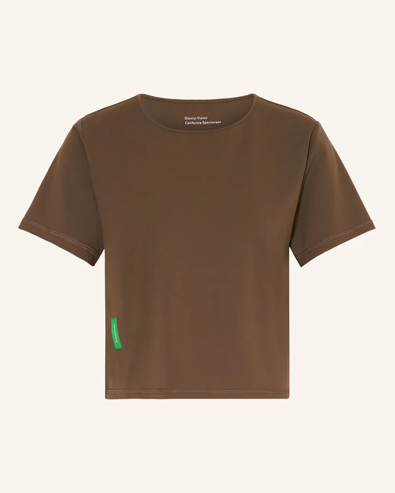 District Vision Funktionsshirt Boxy Soft Interlock braun Braun