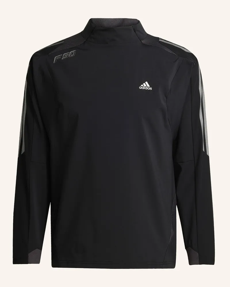 adidas F50 SLIM JERSEY LANGARM Schwarz