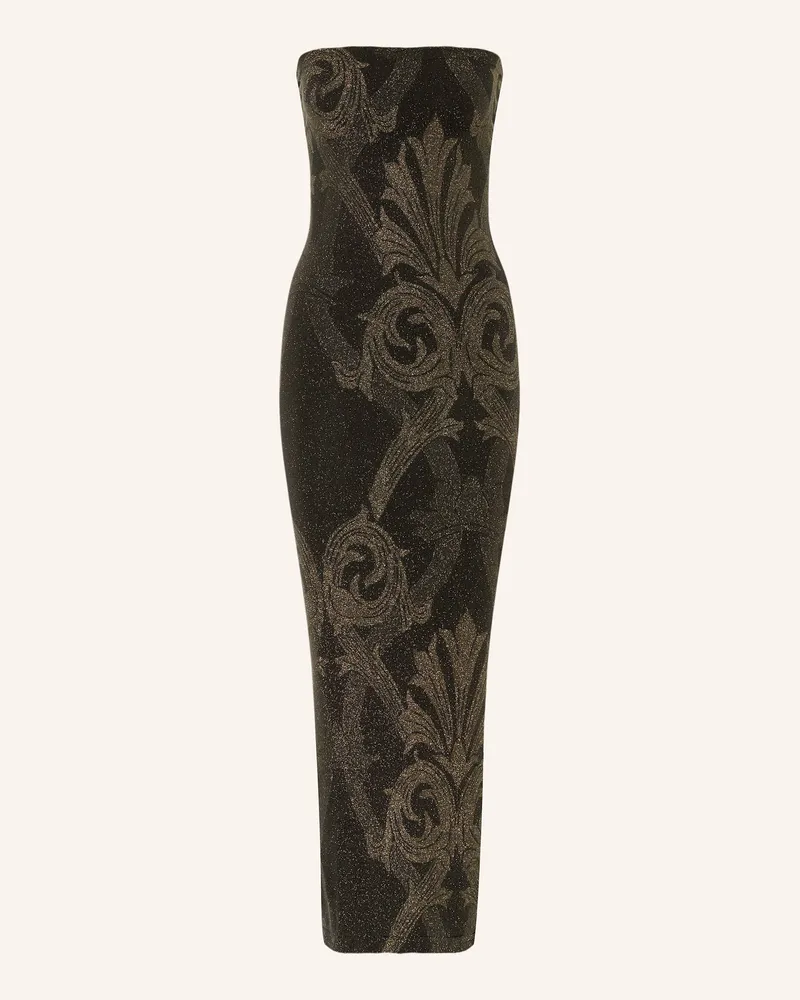 Wolford Etuikleid Metallic Jacquard Mit Glitzergarn gold Schwarz