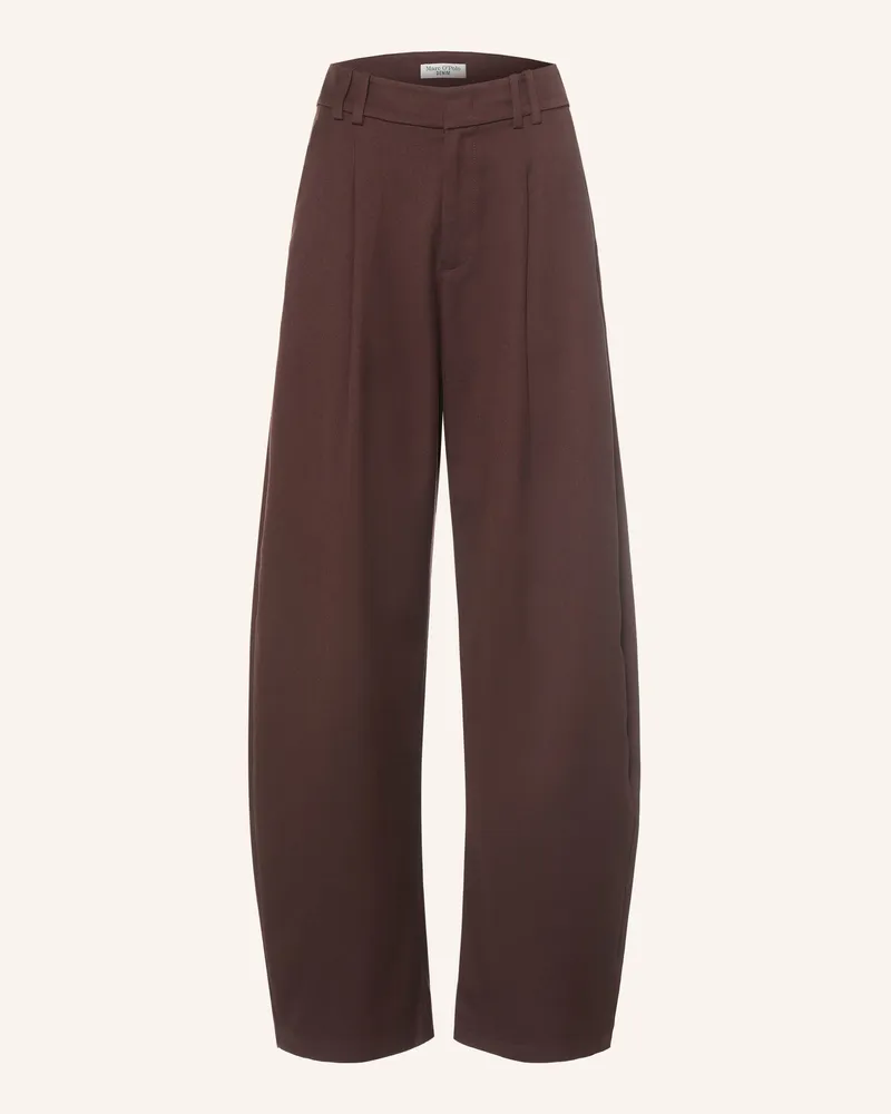 Marc O'Polo Hose braun Dunkelbraun