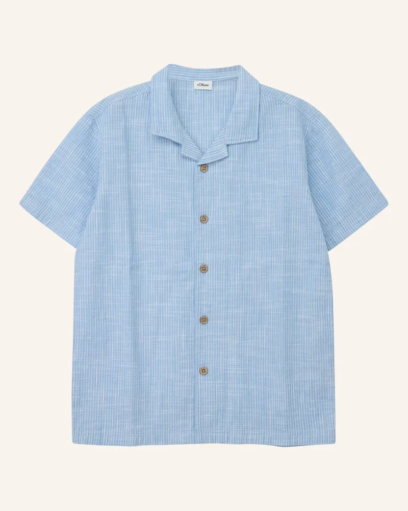 S.Oliver Hemd blau Blau