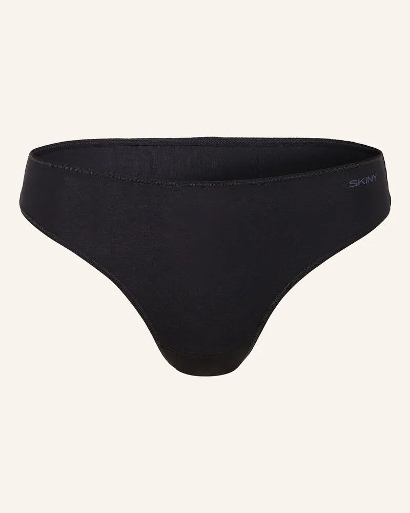 Skiny 2er-Pack Slips Advantage Cotton Stretch schwarz Schwarz