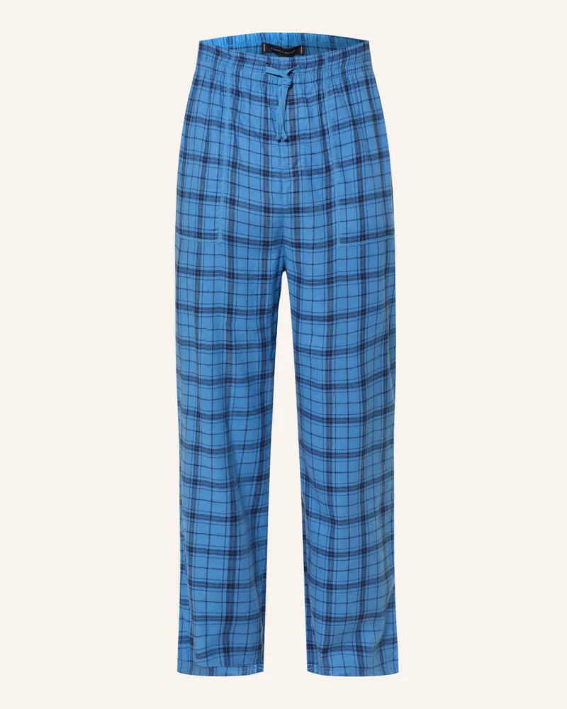 Tommy Hilfiger Schlafhose aus Flanell Blau