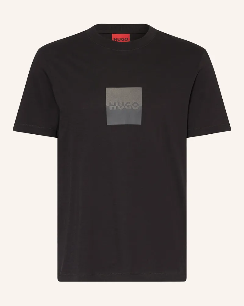 HUGO BOSS T-Shirt DUSPLIT Schwarz