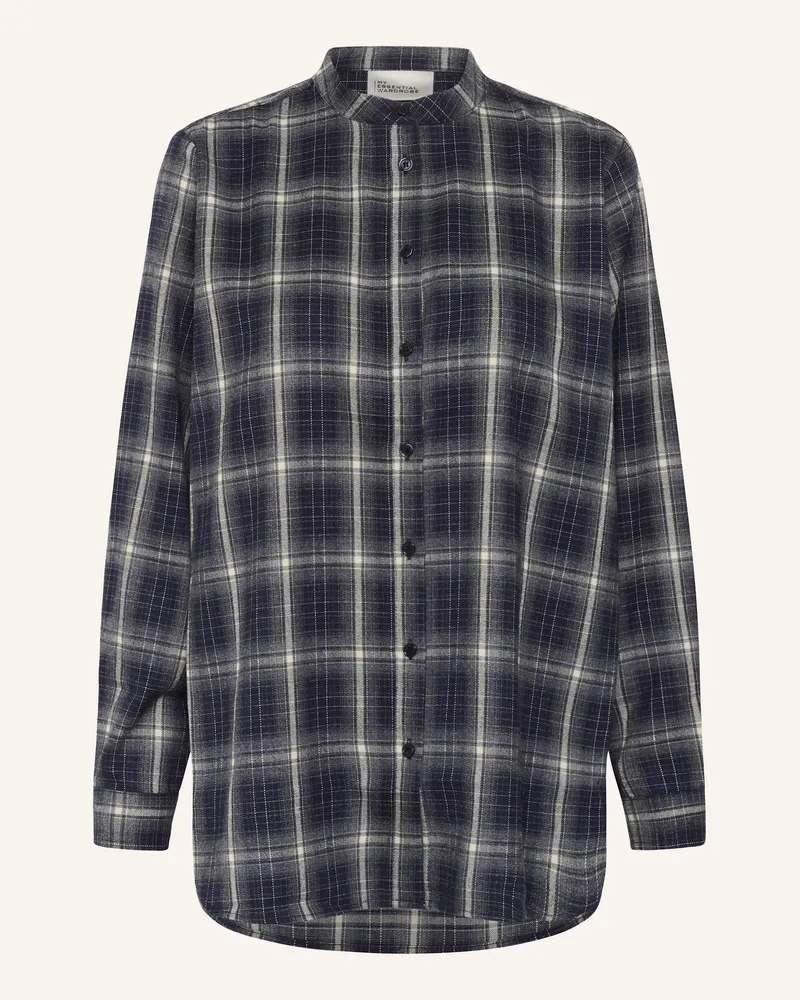 My Essential Wardrobe Oversized-Hemdbluse Marly blau Dunkelblau