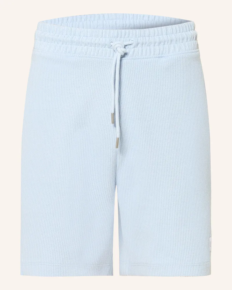 HUGO BOSS Sweatshorts NUWAFFLO Hellblau