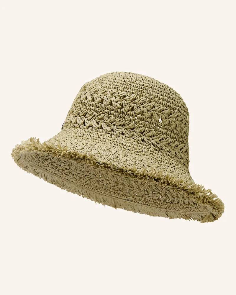 Loevenich Strohhut gruen Beige