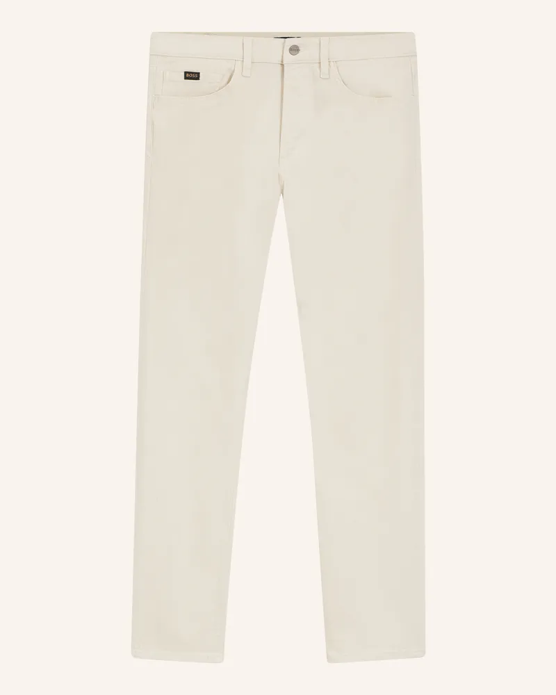 HUGO BOSS Jeans L-Karoo Slim Fit beige Weiss