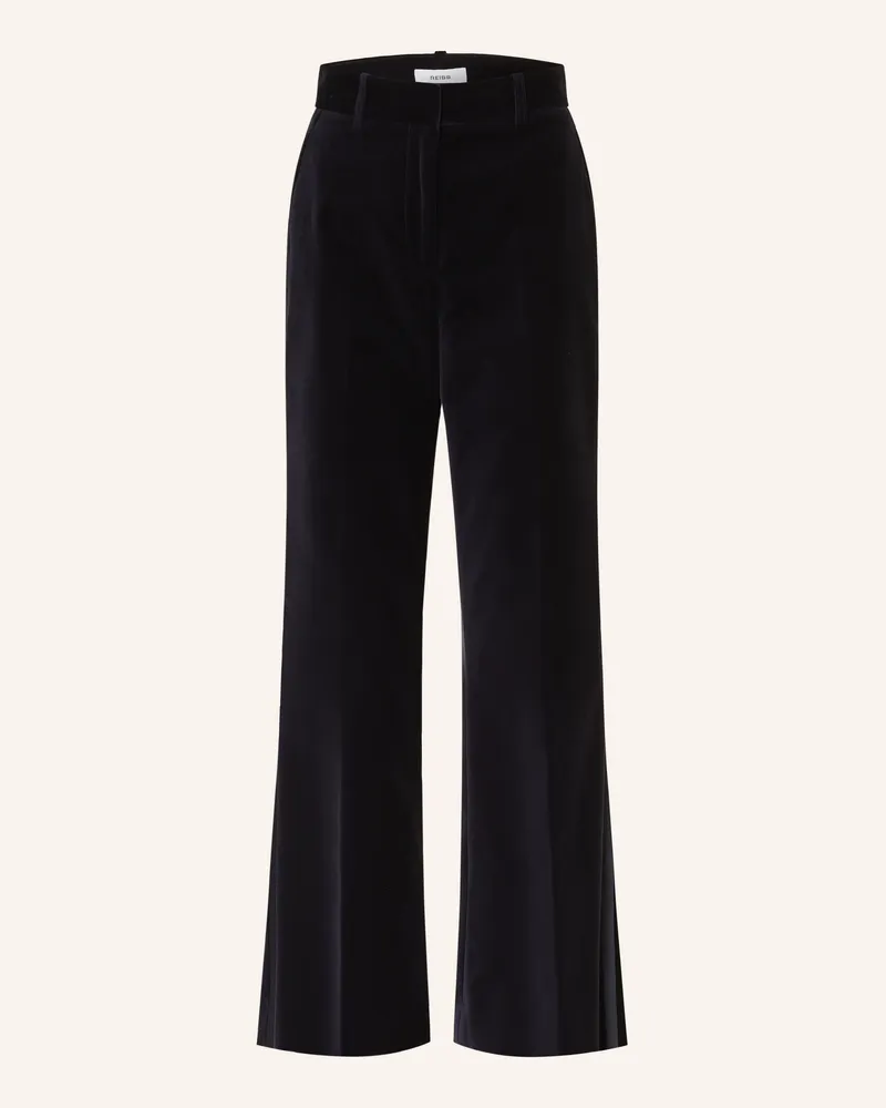 Reiss Samthose Verda Mit Galonstreifen blau Dunkelblau
