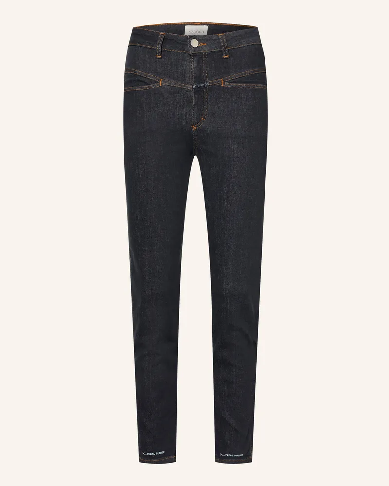 Closed Cropped Jeans Pedal Pusher blau Dbl