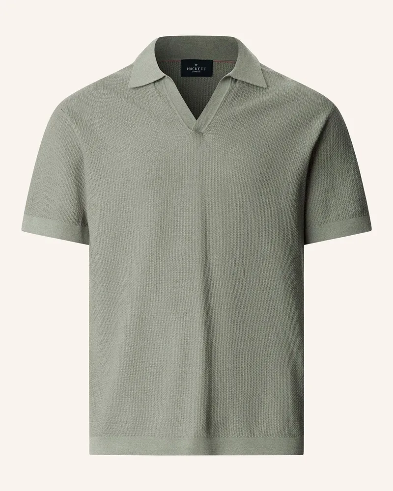 Hackett Poloshirt Riviera Knit Ss Polo gruen Grün