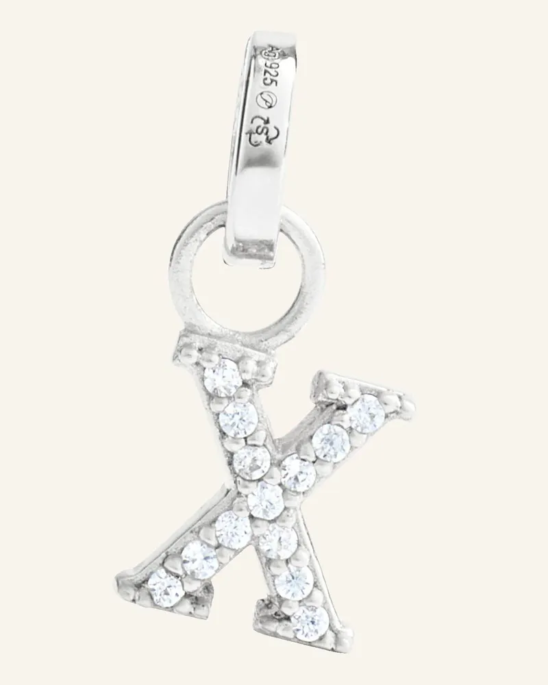 POMPIDOU Anhänger X By Glambou silber Silber