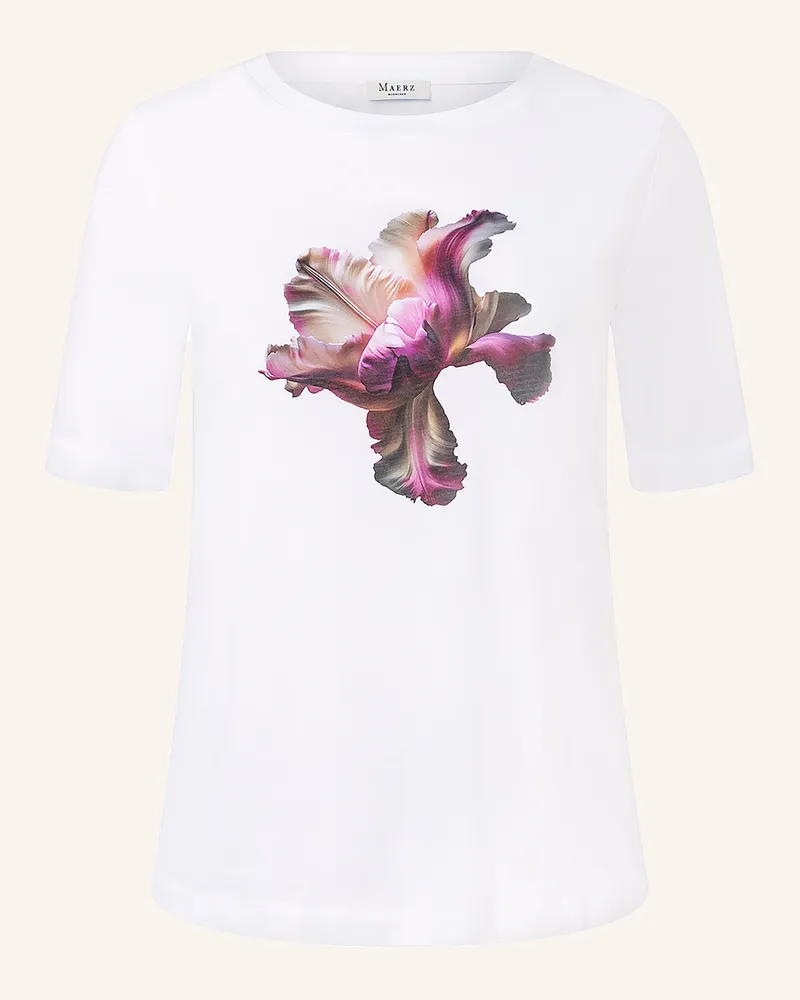 Maerz T-Shirt rosa Weiss