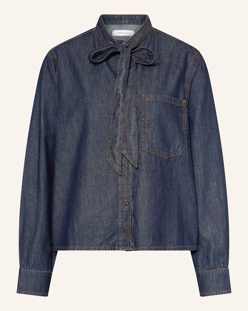 Darling Harbour Jeansbluse Mit Schluppe blau Dark