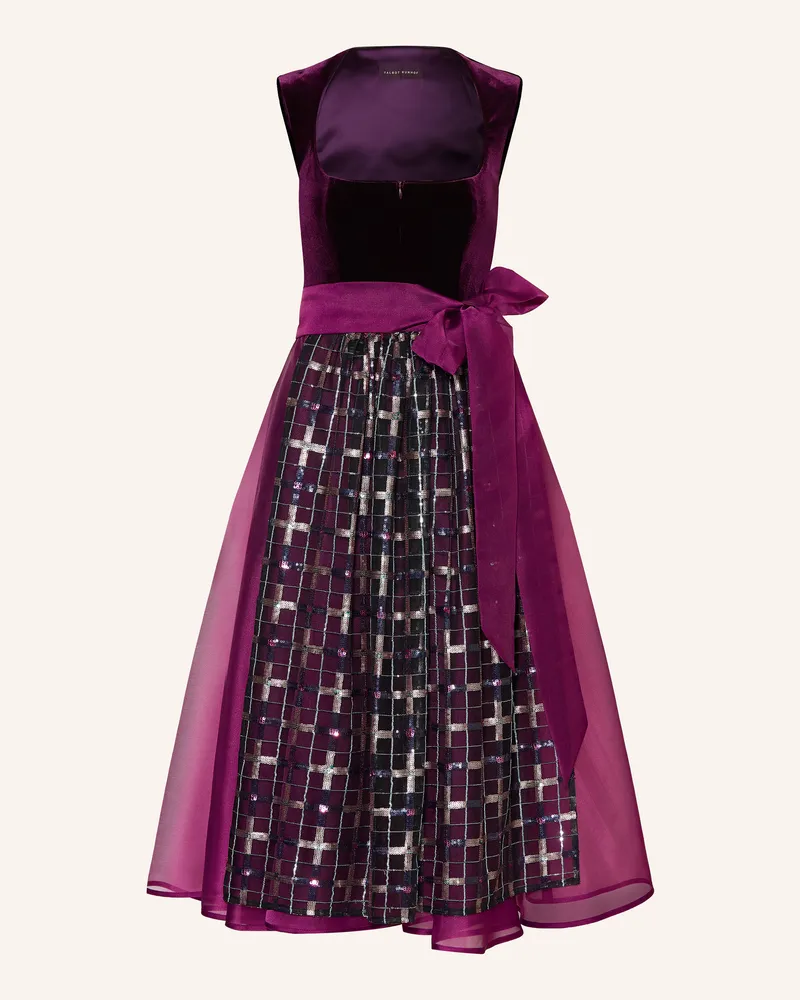Talbot Runhof Dirndl Mit Samt Und Pailletten lila 870