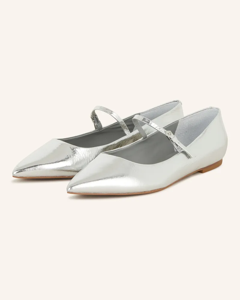 CARRANO Mary-Jane-Ballerinas silber Silber