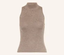 Stricktop mit Cashmere und Glitzergarn
