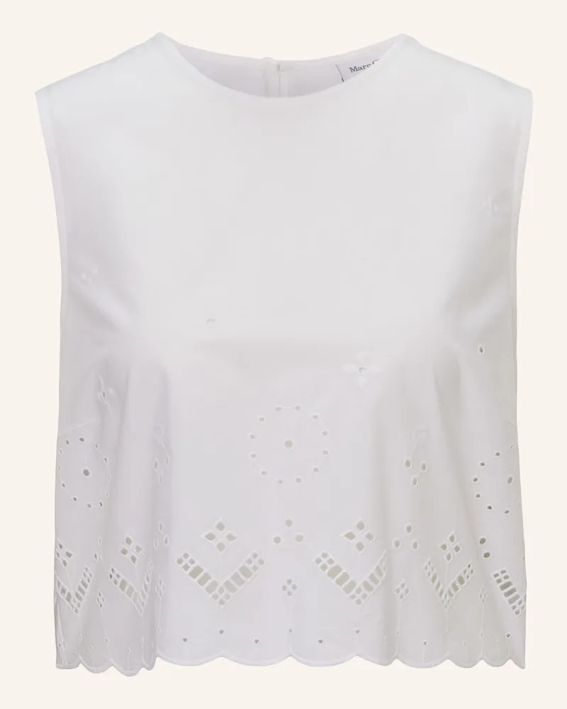 Marc O'Polo Spitzentop weiss Weiss
