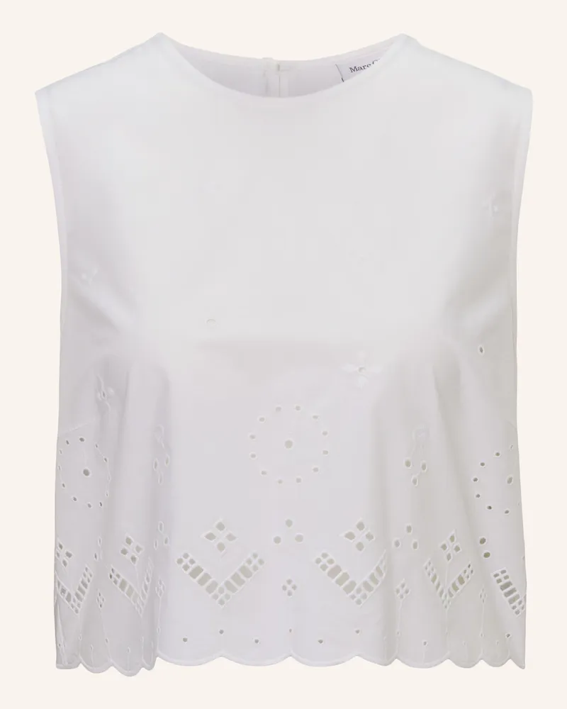 Marc O'Polo Spitzentop weiss Weiss