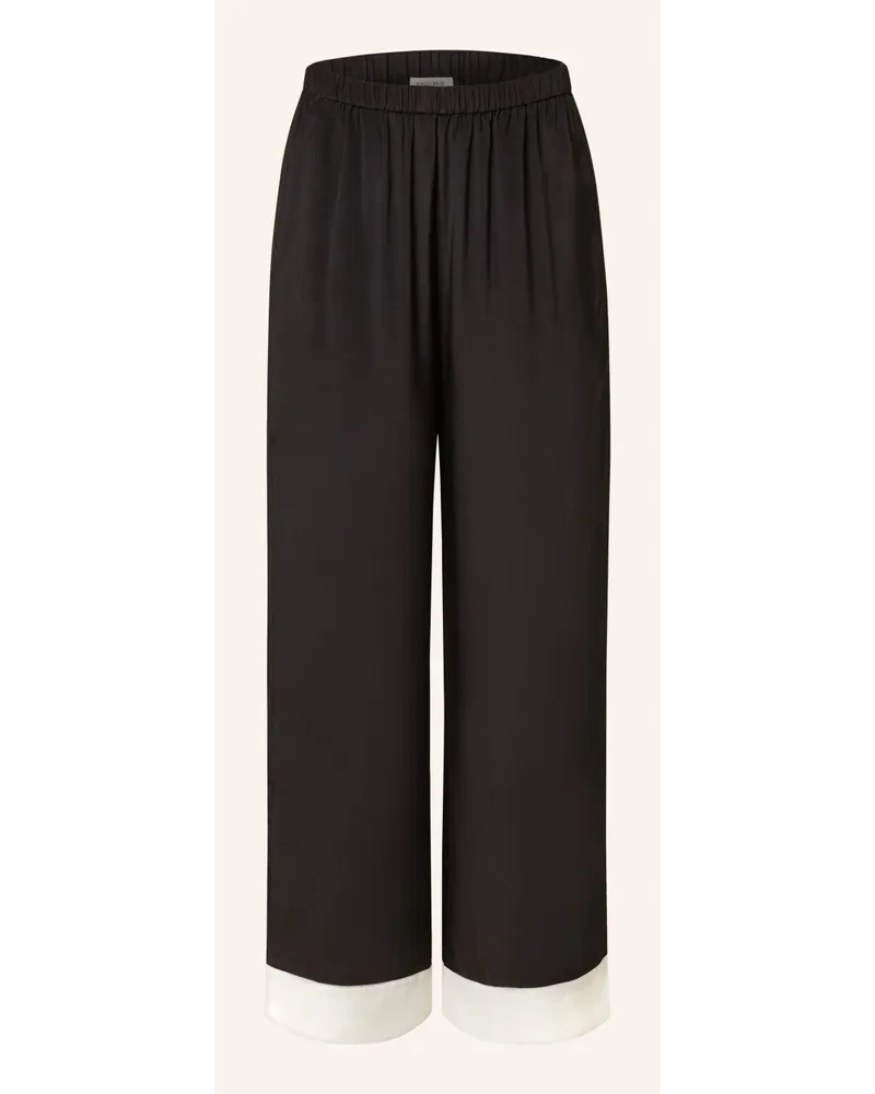 By Malene Birger Satin-Culotte MIRABELLO mit Seide Schwarz