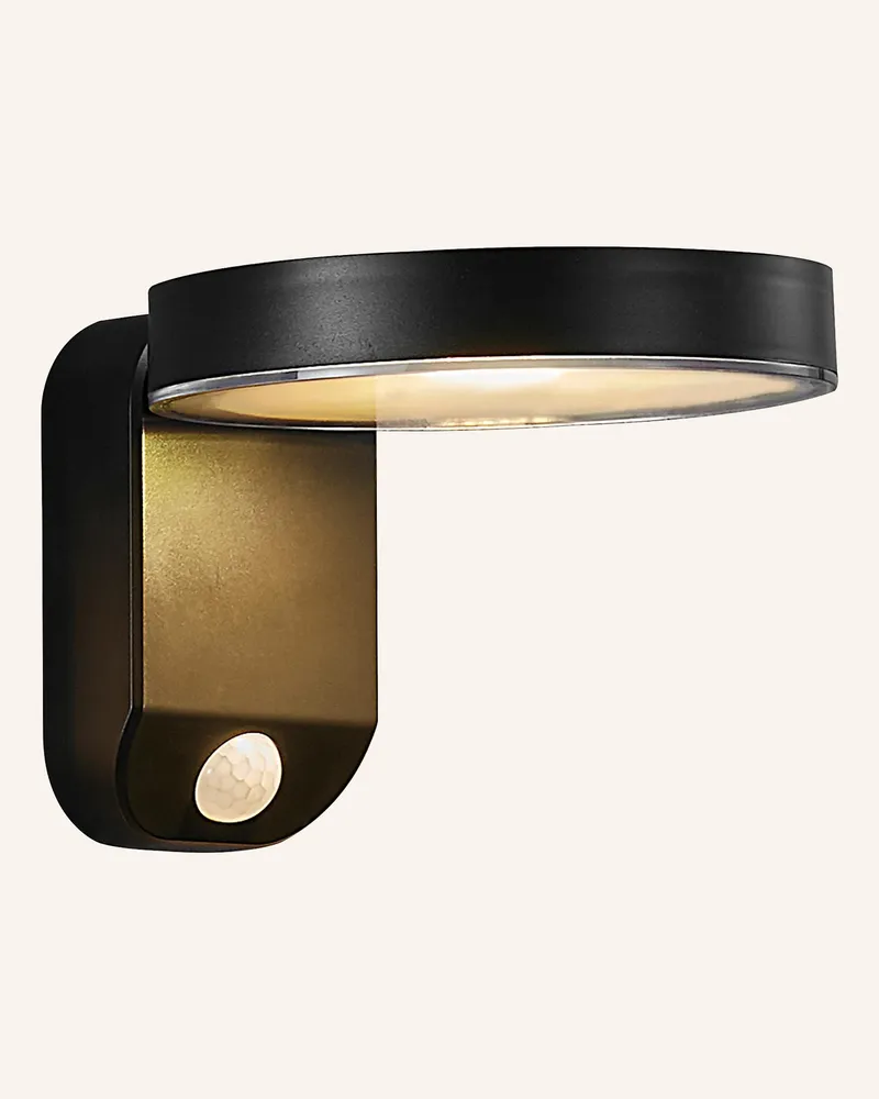 NORDLUX Wandleuchte Rica Round Solar schwarz Schwarz