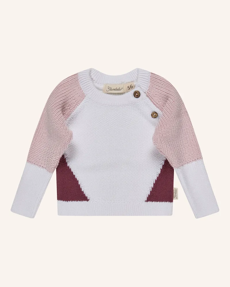 Sterntaler Strickpullover Colorblocking pink Rosa