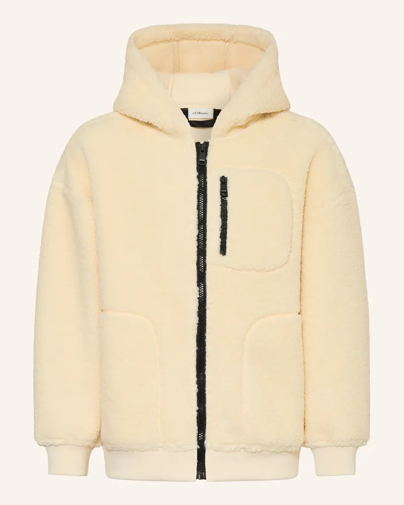 S.Oliver Teddyfell-Jacke Ecru