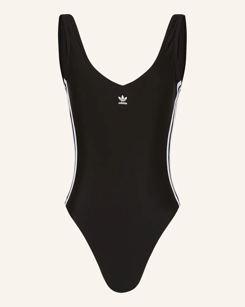adidas Badeanzug ADICOLOR 3-STREIFEN Schwarz