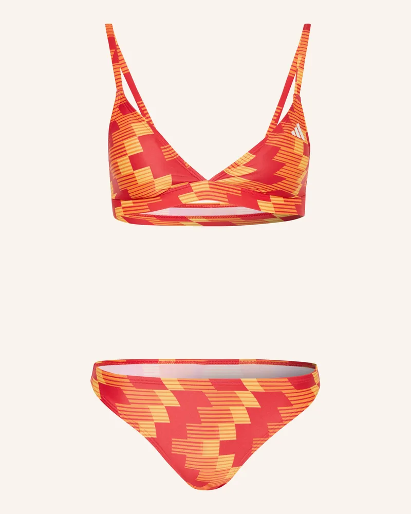adidas Triangel-Bikini Football Alloverprint rot Rot