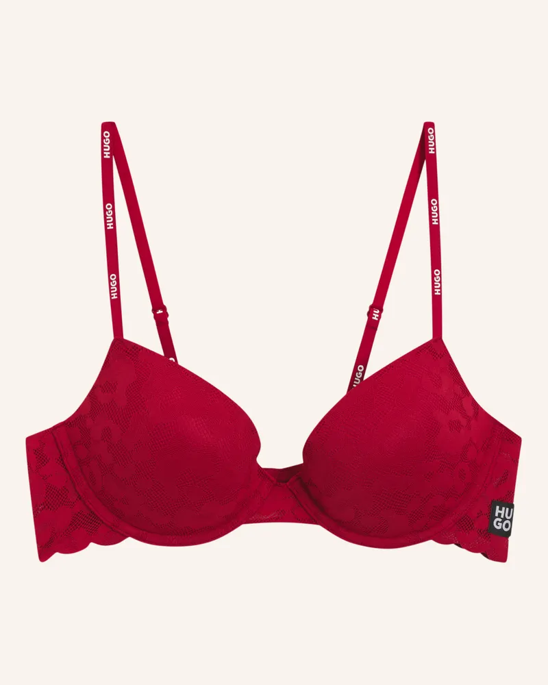 HUGO BOSS Bh PUSH-UP LEO LACE Rot