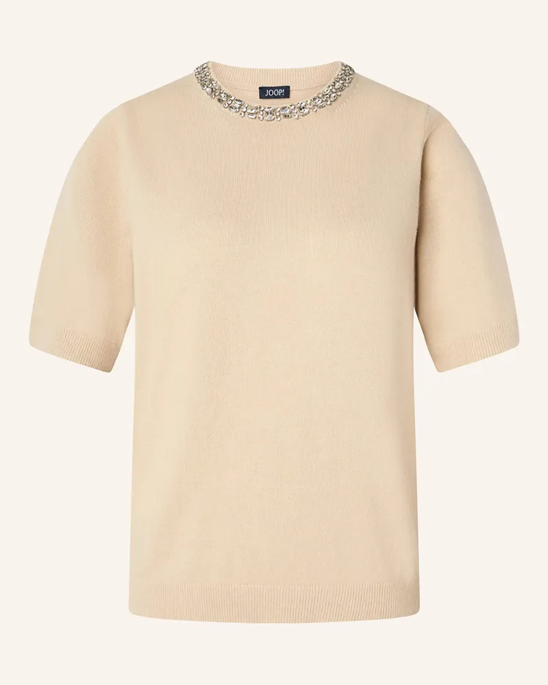 JOOP! Strickshirt Krissi Mit Schmucksteinen beige Hellbraun