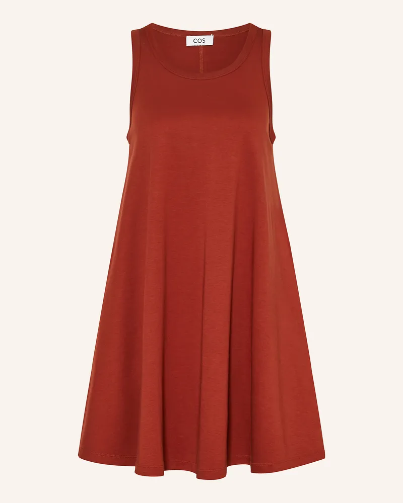 COS Jerseykleid Dunkelrot