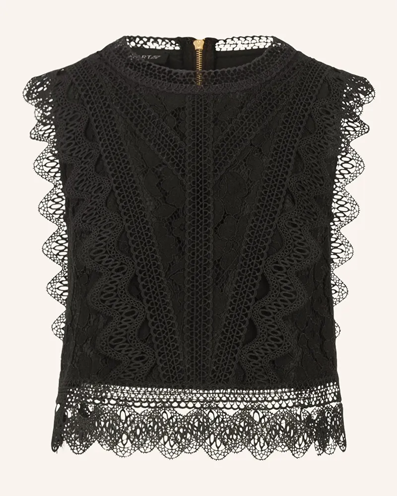 Apart Blusentop aus Spitze Schwarz